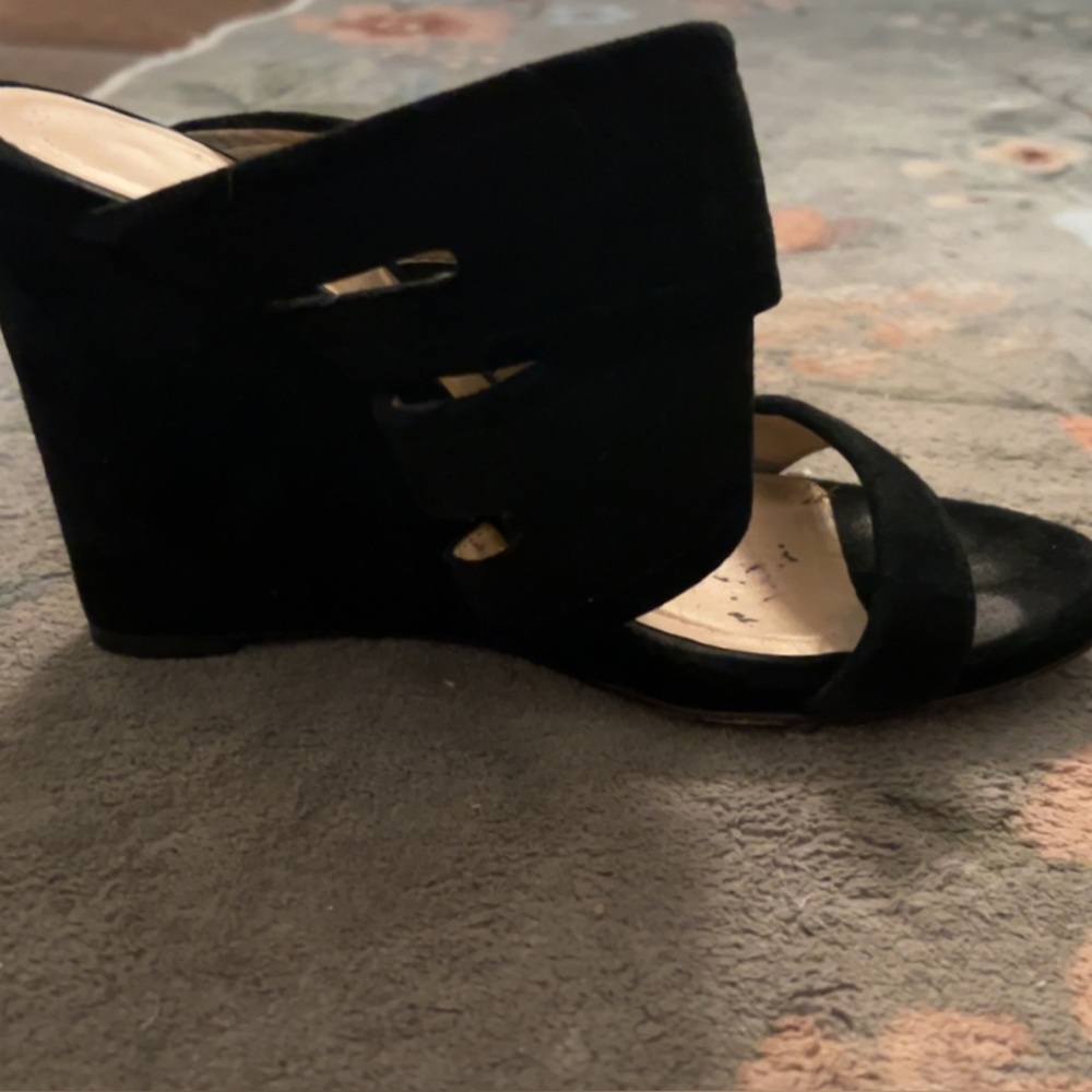 Anthropologie Black Mules